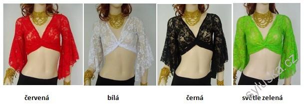 ORIENT TOP (4) krajka, S/M více barev