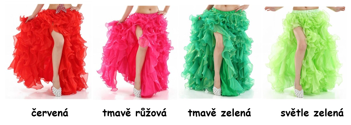 SKLADEM - Sukně BEATRIS volánová - vel. L, ČERNÁ