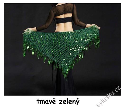 Krajkový šátek AMINA s flitříky