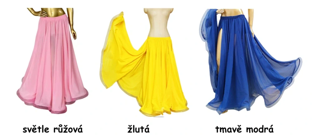 Šifonová kolová taneční sukně LUCINDA