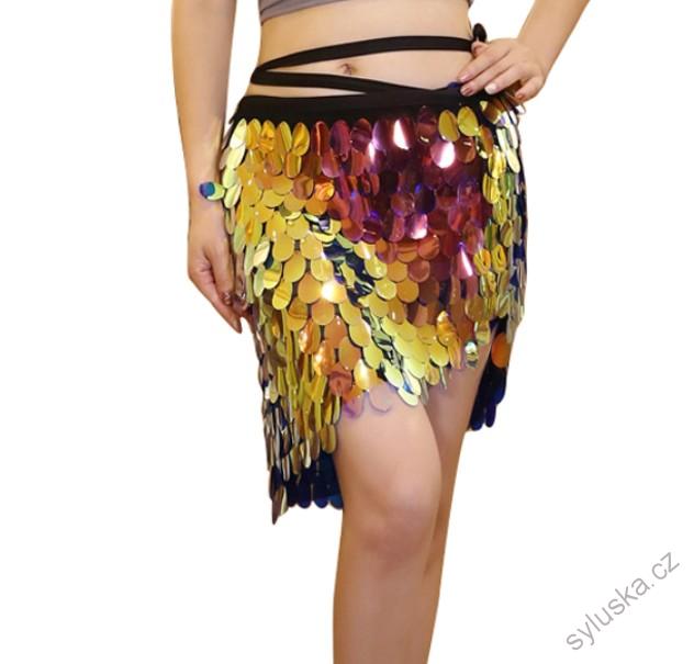 Belly dance šátek MOŘSKÁ PANNA - vel. S-XL