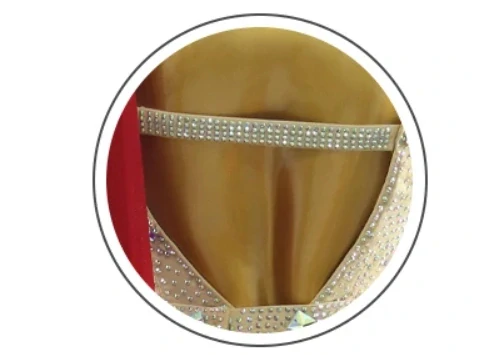 Latino šaty CARMELA - ČERVENÉ