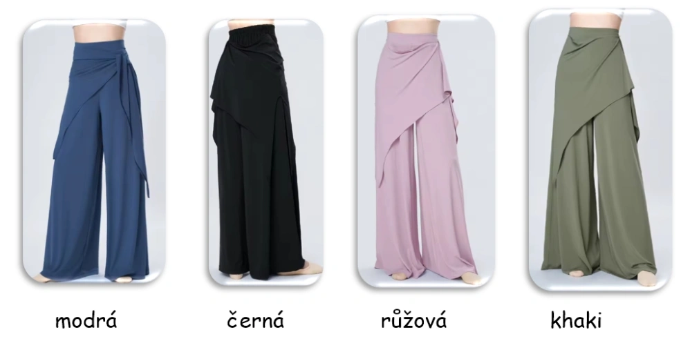 NAYLA – kalhoty s odnímatelným šátkem