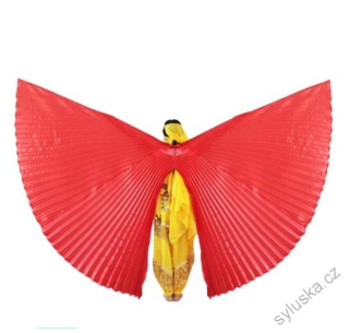 Dívčí křídla ISIS (100 cm) - půlená - ČERVENÁ