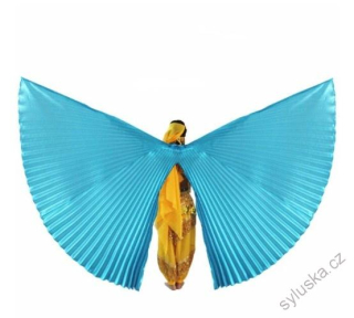 Dívčí křídla ISIS (100 cm) - půlená - NEBESKY MODRÁ