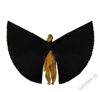 Dívčí křídla ISIS (120 cm) - půlená - ČERNÁ