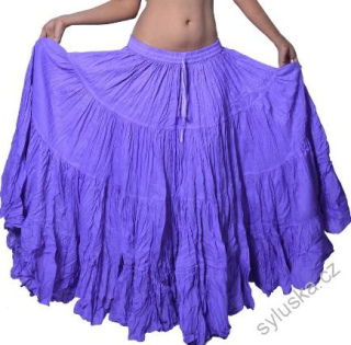 Sukně kolová TRIBAL - lila (101 cm)