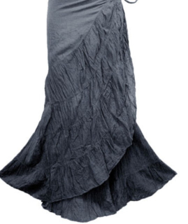 SARONG - zavinovací sukně TMAVĚ ŠEDÁ, 100 cm