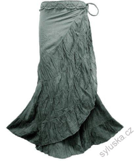 SARONG - zavinovací sukně ŠEDÁ, 100 cm