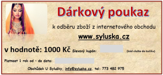 Dárkový poukaz - 1000 Kč