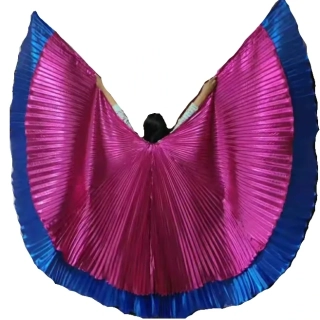 Dvojitá křídla ISIS ultra velká (145 cm)  - MODRO - RŮŽOVÁ