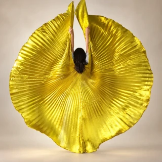 Křídla ISIS ultra velká (145 cm) - ZLATÁ