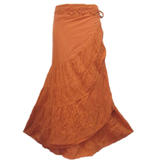 SARONG - zavinovací sukně ORANŽOVÁ, 100 cm