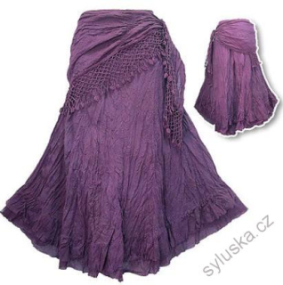 Sukně NINA - FIALOVÁ  (87.5 cm)