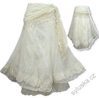 Sukně NINA - SMETANOVÁ  (87.5 cm)